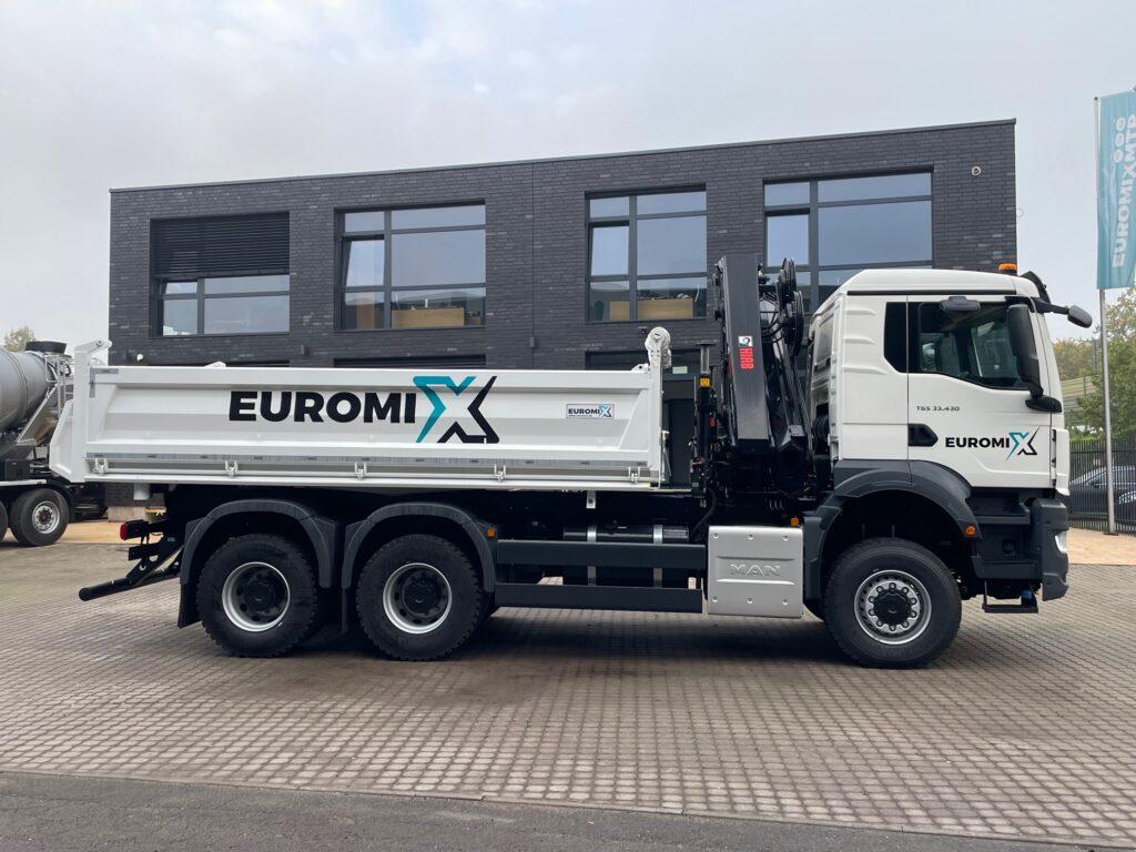 MAN TGS 33.430 6x6 3-Seiten-Kipper EMK3 Kran HIAB 228-6