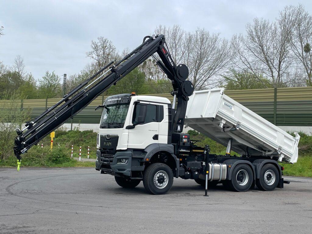 MAN TGS 28.430 6x4-4 3-Seiten- Kipper EMK3 / Hiab 228-6