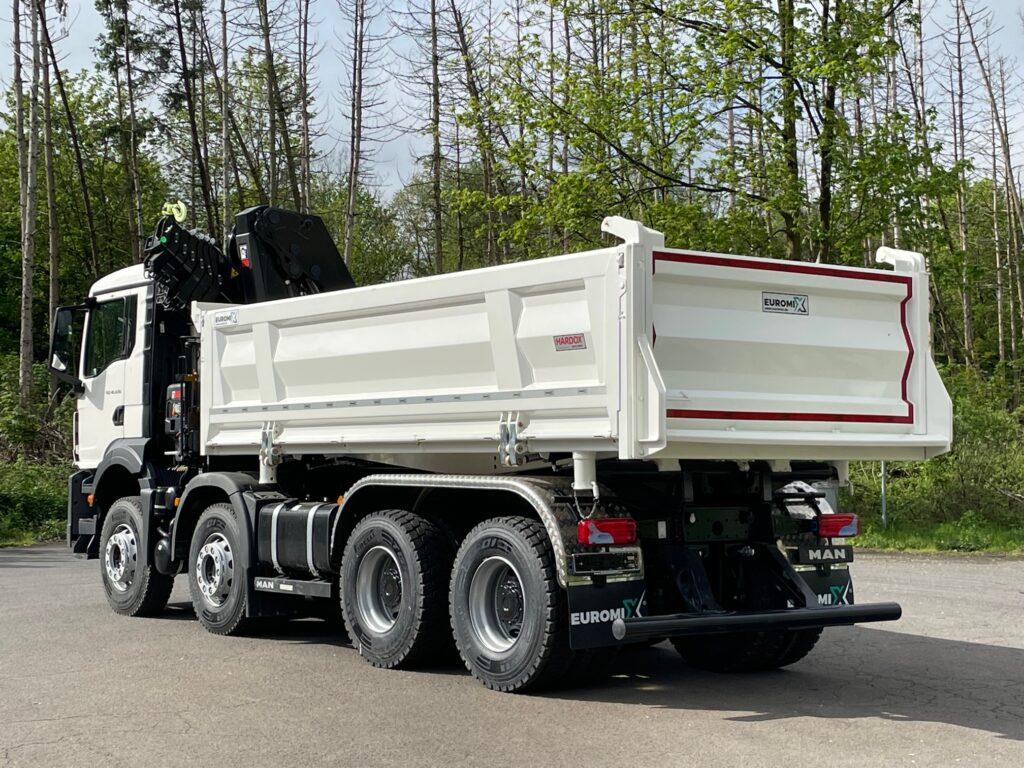 MAN TGS 41.470 8x4 Euro6e Euromix 3-Seiten-Kipper EMK3 Hiab 228-6