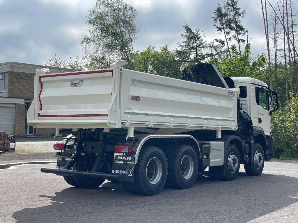 MAN TGS 41.470 8x4 Euro6e Euromix 3-Seiten-Kipper EMK3 Hiab 228-6