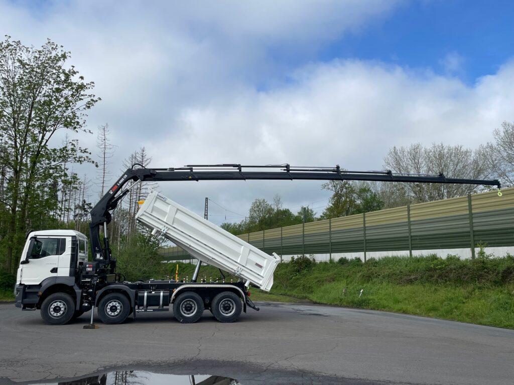 MAN TGS 41.470 8x4 Euro6e Euromix 3-Seiten-Kipper EMK3 Hiab 228-6