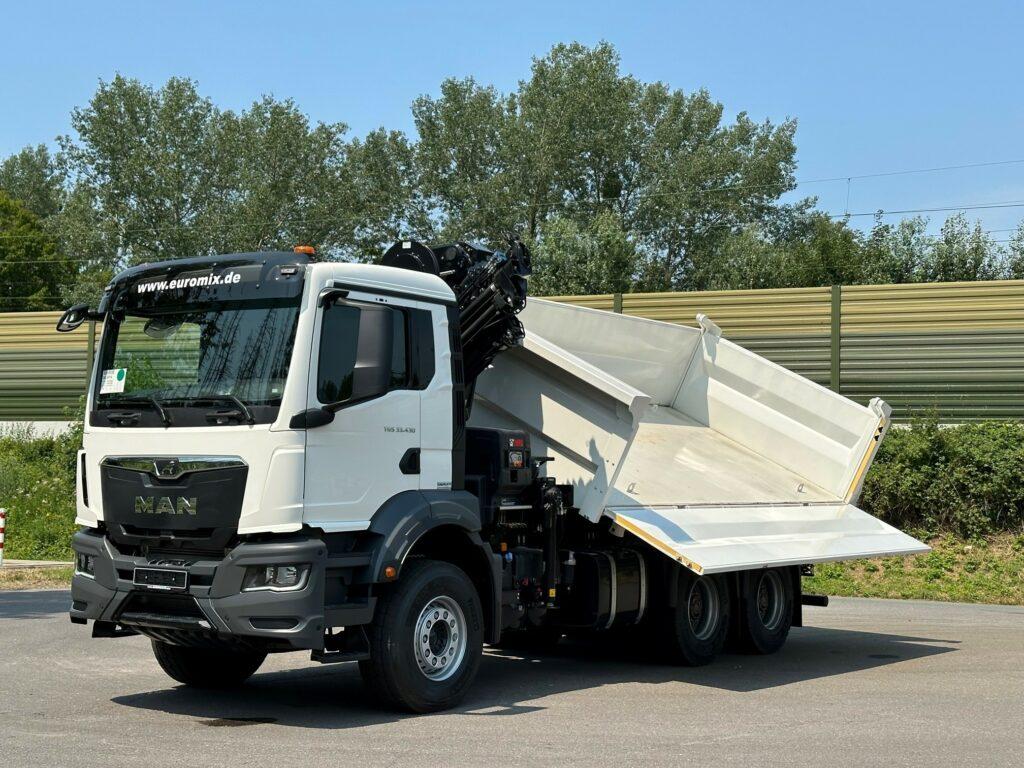 MAN TGS 33.430 BB 6x4 3-Seiten-Kipper EMK3 Kran HIAB 228-6